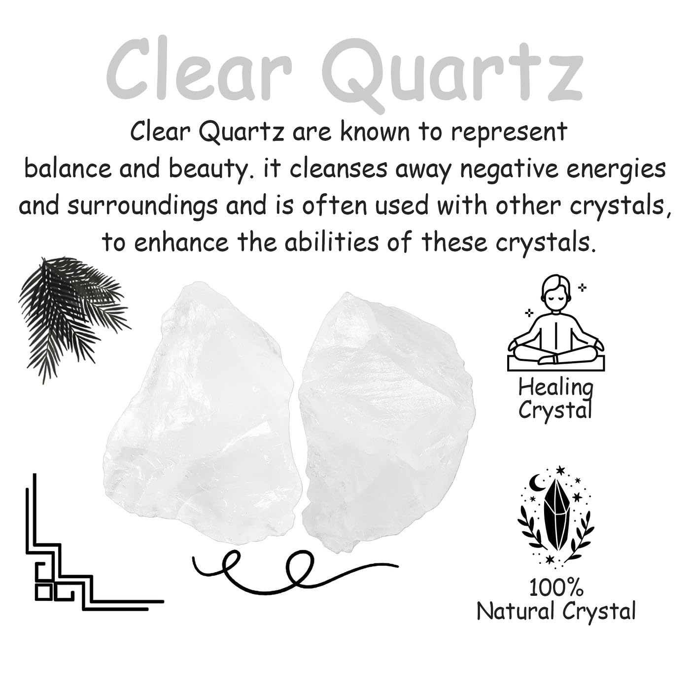 Raw Clear Quartz Crystals