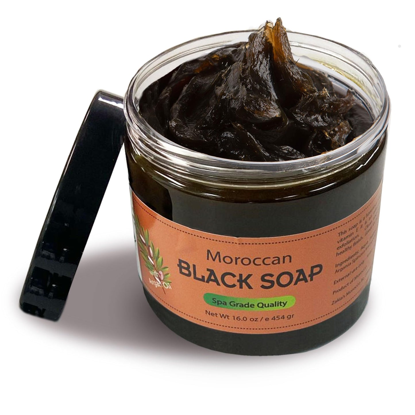 Zakia's Morocco Moroccan Black Soap 100% Natural