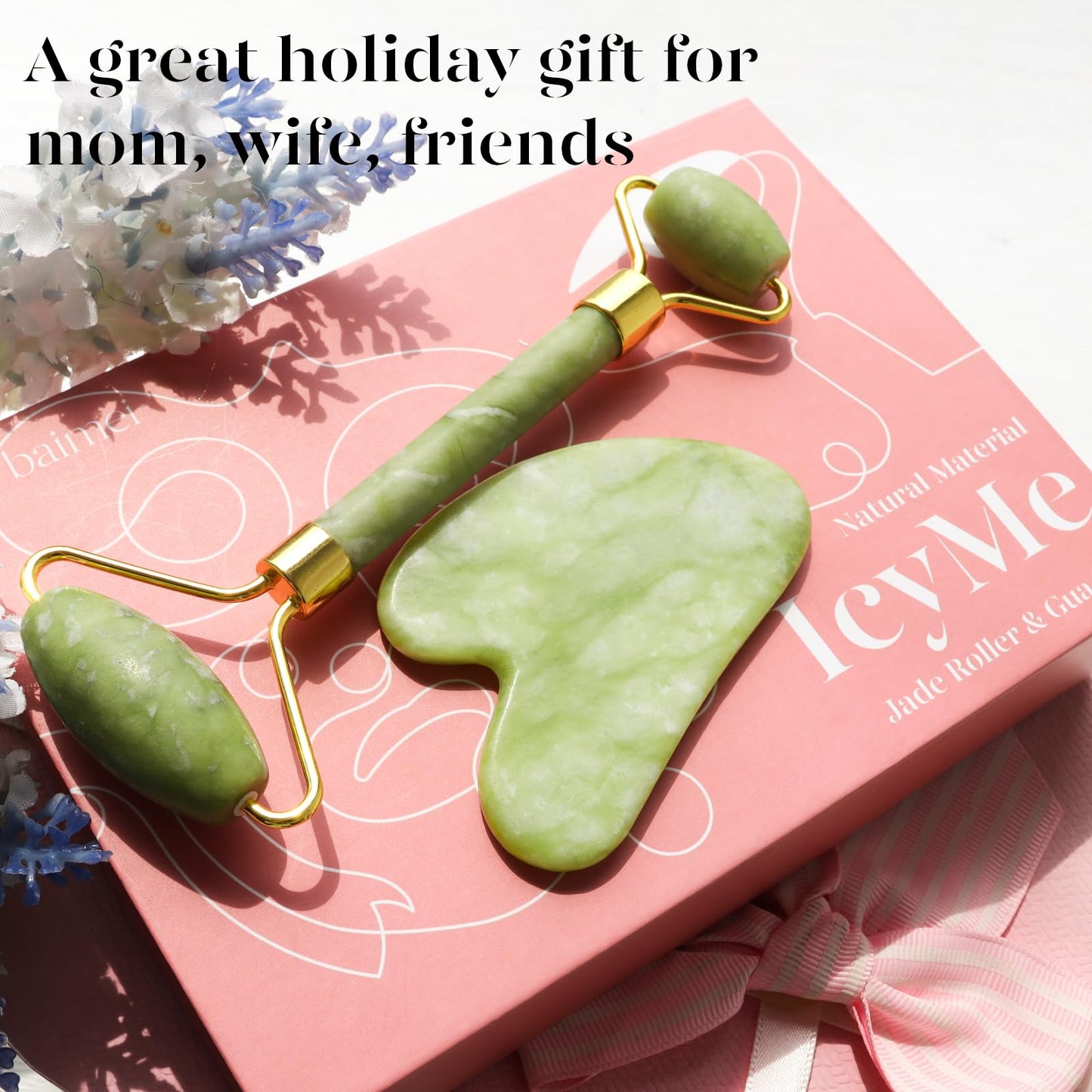 Jade Roller Gua Sha Set – For Sculpting, Glow, and Ritual