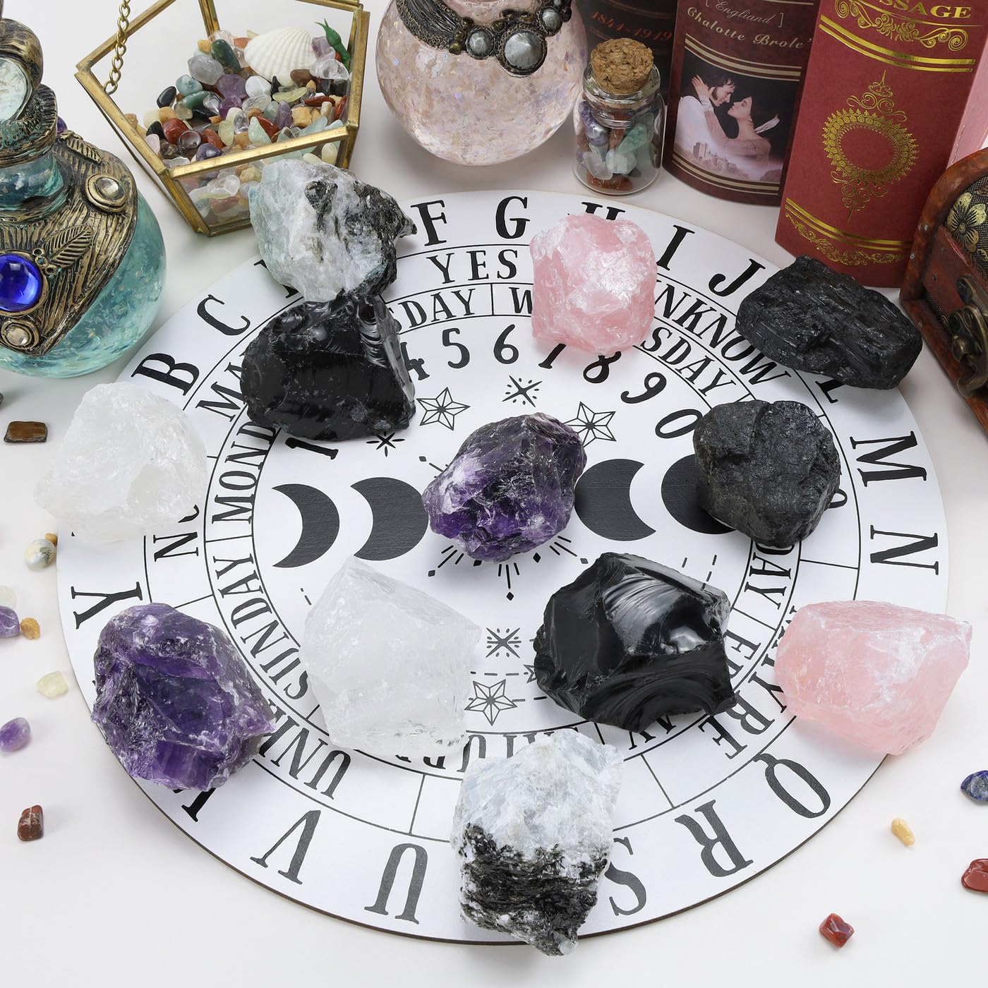 Raw Rose Quartz Crystals