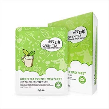 Esfolio Pure Skin Green Tea Essence Mask (Pack of 10)