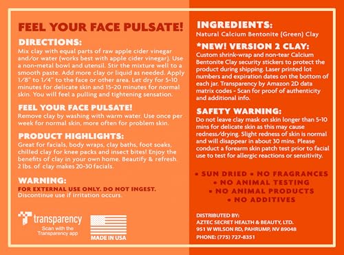 Aztec Secret Indian Healing Clay – Earth’s Most Powerful Facial