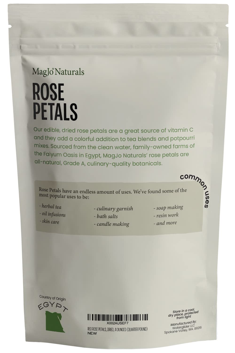 Organic Dried Rose Petals – 4 oz by MagJo Naturals