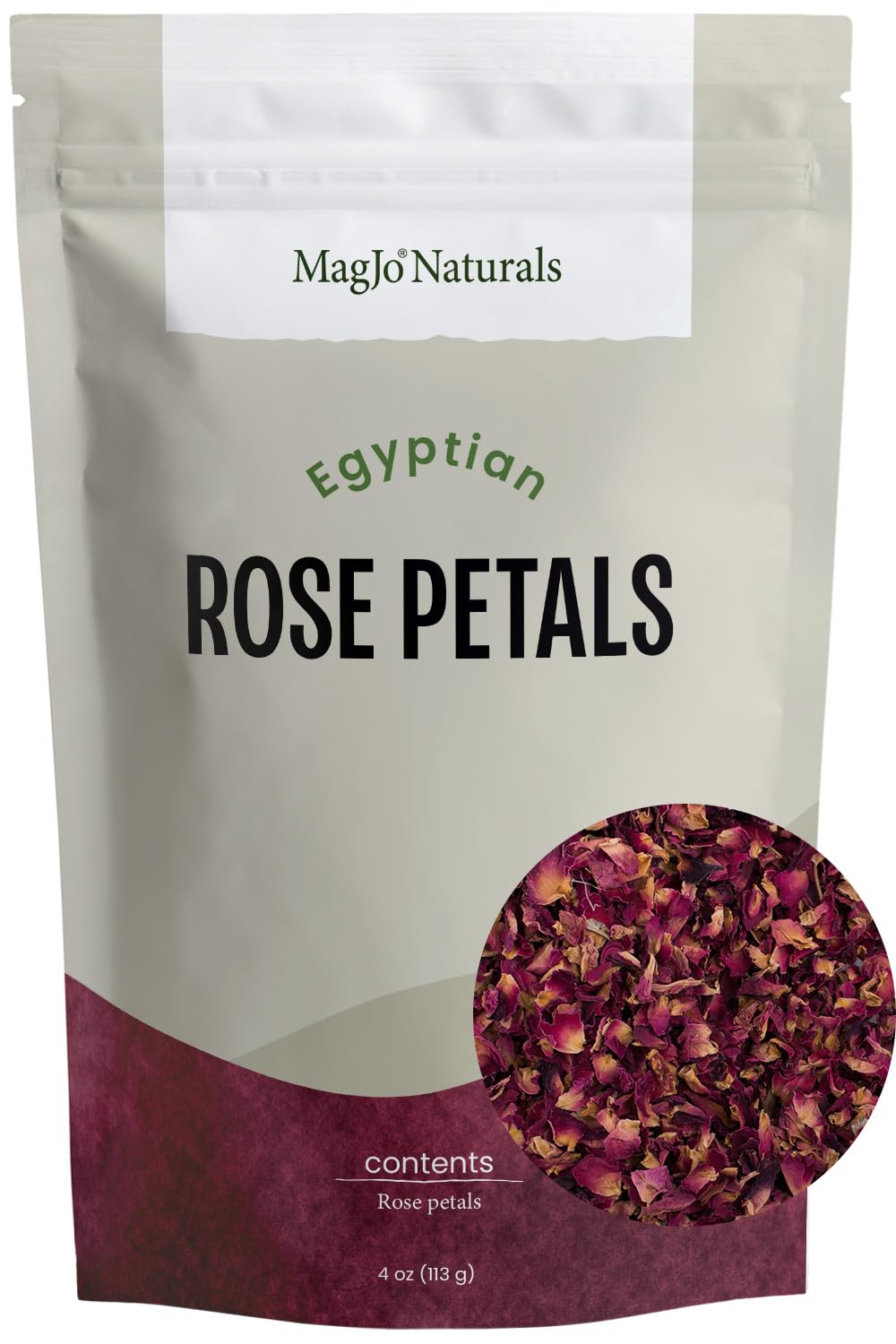 Organic Dried Rose Petals – 4 oz by MagJo Naturals