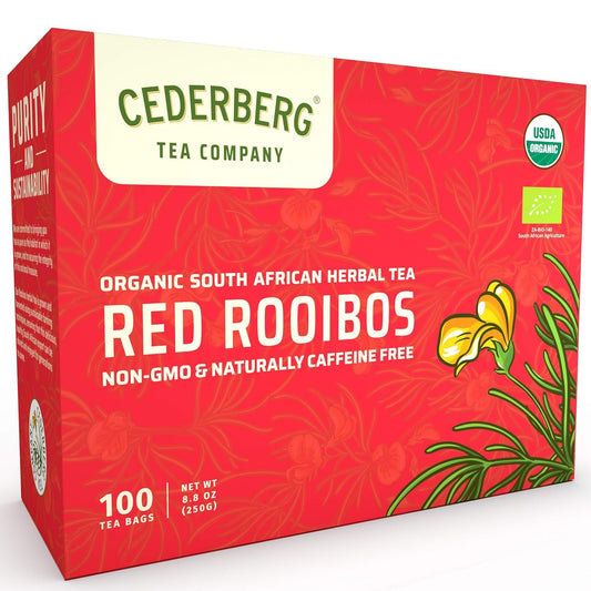 Organic Rooibos 100 Teabags, Hand Picked in South Africa