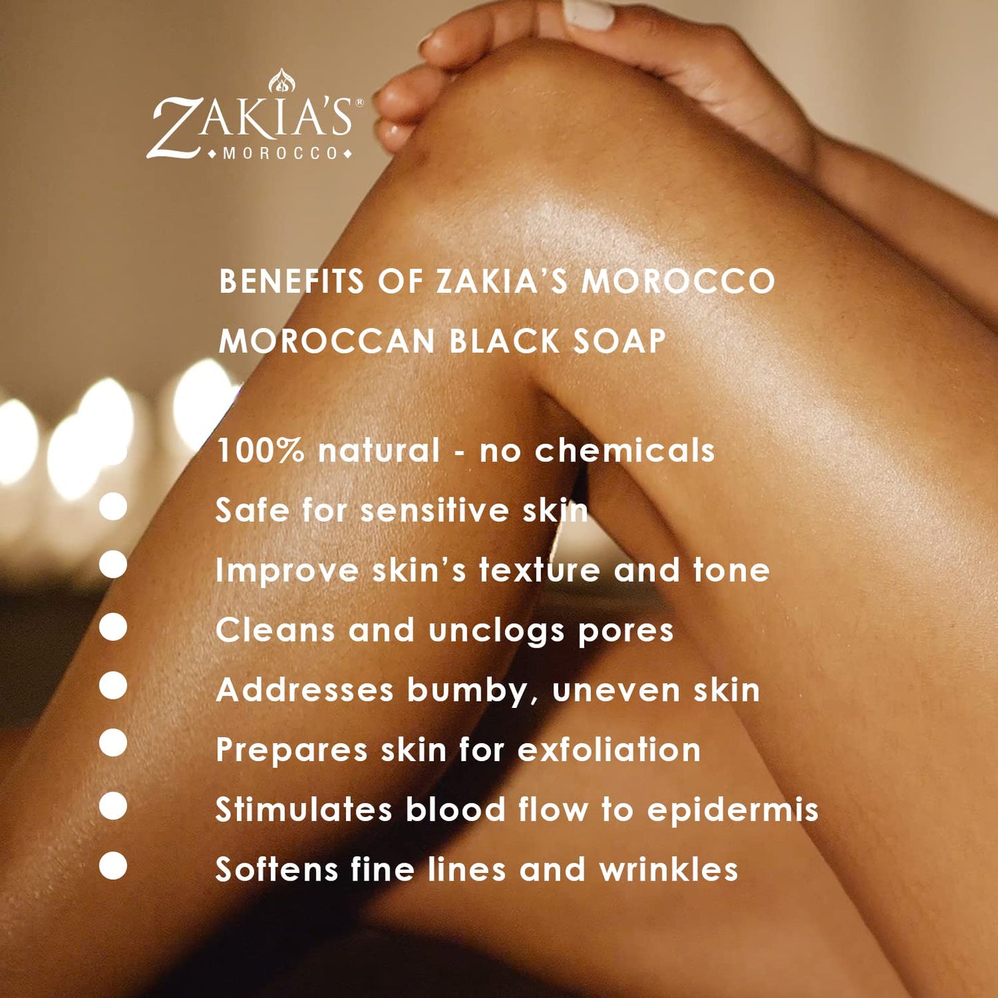 Zakia's Morocco Moroccan Black Soap 100% Natural