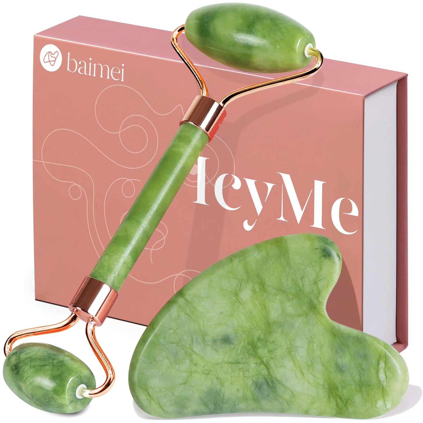 Jade Roller Gua Sha Set – For Sculpting, Glow, and Ritual