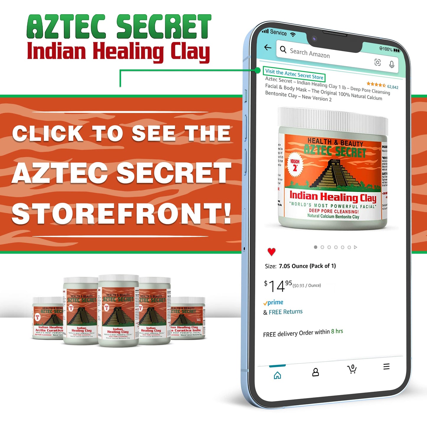Aztec Secret Indian Healing Clay – Earth’s Most Powerful Facial